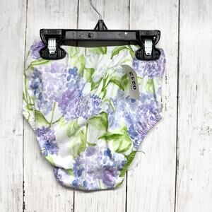 Hill House Bloomer Baby One Size Nap Bloomer Blue Hydrangea Cotton Purple NWOT